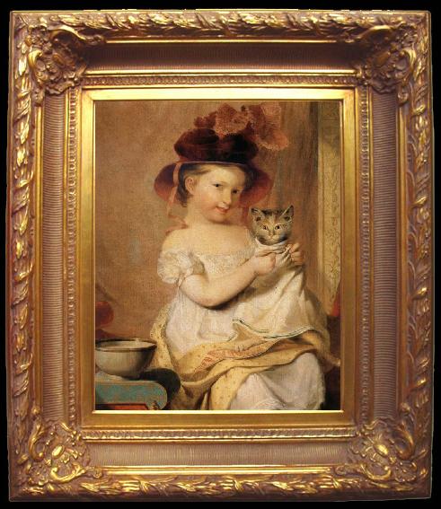 framed  Samuel Finley Breese Morse Little Miss Hone, Ta021